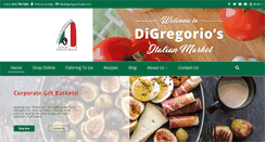 Desktop Screenshot of digregoriofoods.com